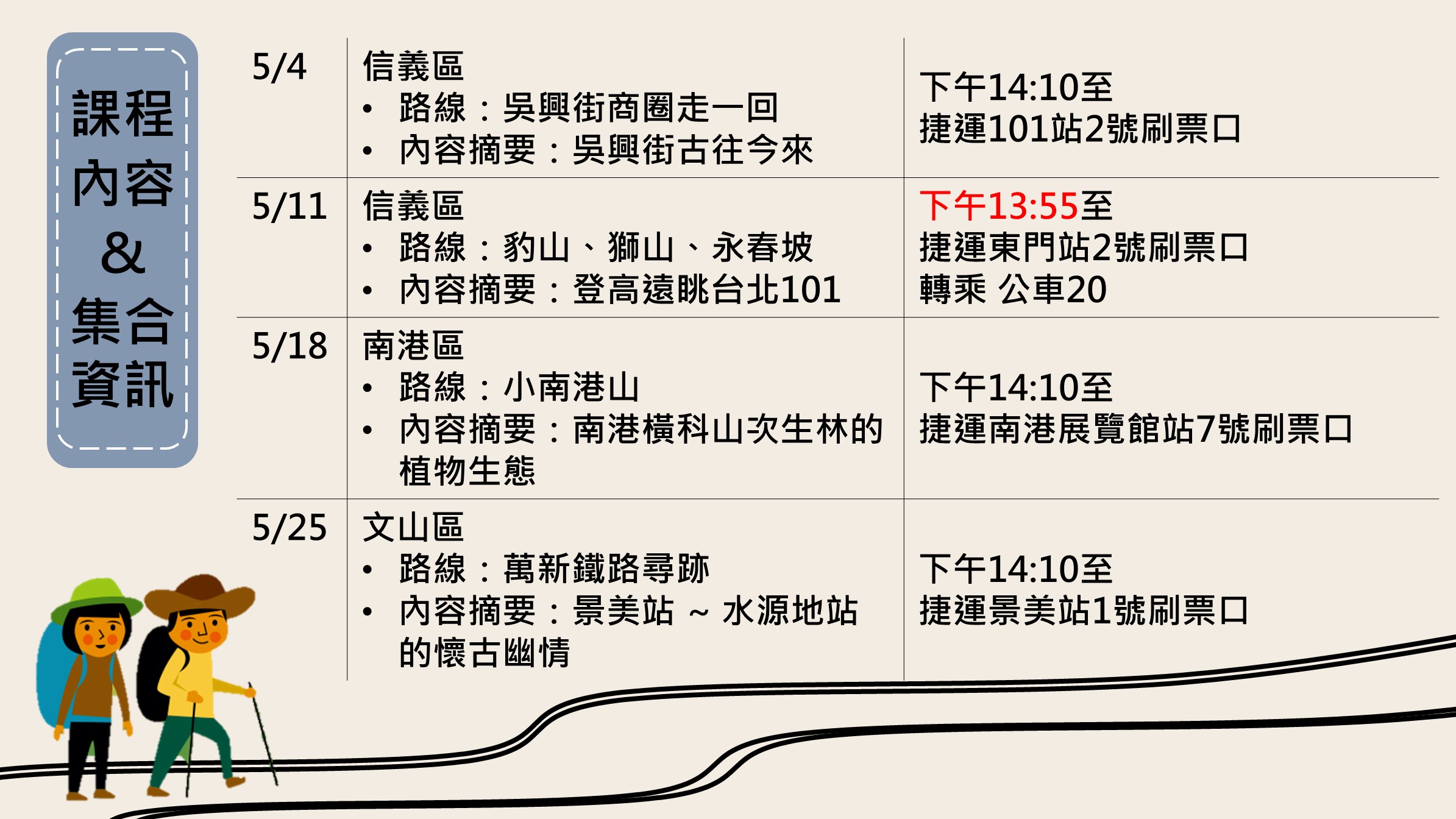 台北市【05/18週四下午/協助視障長者】走讀-南港橫科山次生林的植物生態 的3張圖片組